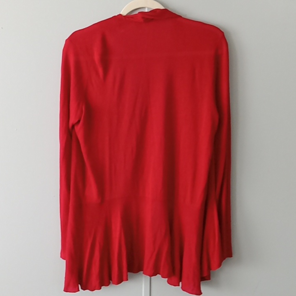 Cache Medium Red Cardigan - Picture 2 of 3